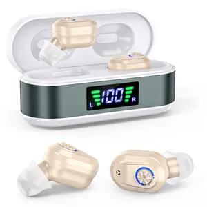F&KCOPTEE Hearing Aids for Adults – Discreet In-Ear Hearing Amplification with Magnetic Charging Case, Noise Reduction - Natural Sounding Enhanced Sound Clarity Healthcare Kit