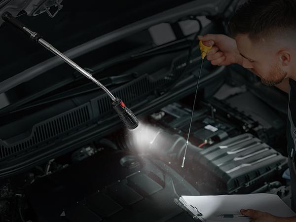 BIIB Valentines Day Gifts for Him, Gifts for Men LED Telescoping Magnetic Pickup Tools, Mens Valentines Day Gifts for Boyfriend Husband, Mens Dad Gifts, Anniversary Birthday Gifts for Men Cool Gadgets