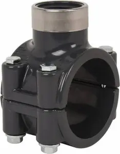 Value Collection 2 x 1" PVC Plastic Pipe Clamp On Saddle with Viton O-Ring Schedule 80, Pipe O.D. x SR Fipt End Connections 867V-249SR