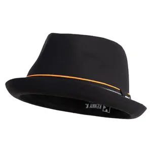 Poly Cotton 1.5" Brim Lined Band Fedora Hat