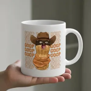 The Burnt Peanut GOOP Mug, Bungulator Mug, Scrappy Arc Raiders Gaming Mug, Funny Meme Viral Gift, Funny Meme Mug