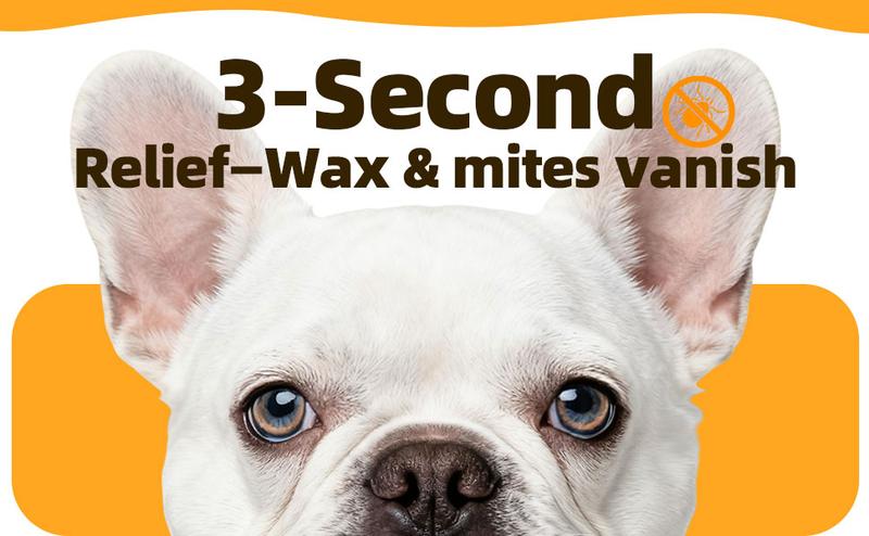 Cassiel Pet Ear Cleaner Ear Drops for Dogs&Cats Ear InfectionEar Mites Treatment for Cats&Dogs ltchyEar Dog Ear Infection Treatment Puppy Cleaner