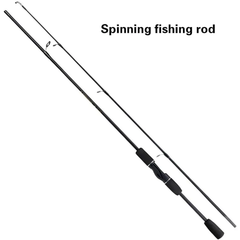 Carbon Fiber Fishing Rod - 6 ft Long, Fast Action Spinning Rod, Lightweight, Ideal for Freshwater & Saltwater Bank Casting Anglers Targeting Bass, Trout, Sensitive Tip supply gear, Fixed Length, Freshwater/Salt