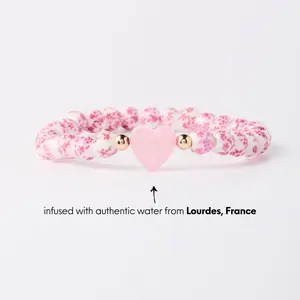 HOLY WATER PORCELAIN HEART BRACELET