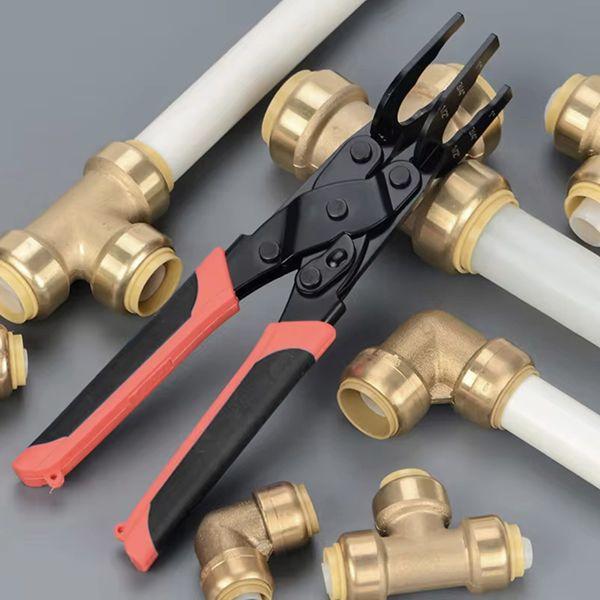 Tools for Disassembling Quick Couplings for 4-Point 6-Point and 1-Inch Water Pipes Push-In Copper Fittings Metal Pipe Disconnecting Pliers with Ergonomic Grip