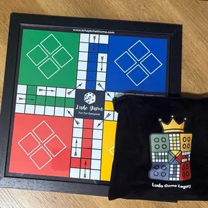 Ludo Board Game Bundle | 12x12 Standard Ludo Board + Foldable Travel Ludo | Family Game Night | Portable Kids Board Game