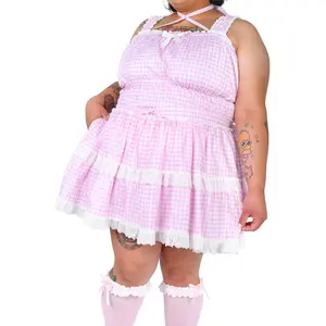 Katherine Bloomer Skort - Pink Gingham