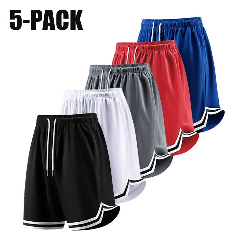 Men’s summer athletic shorts for basketball/soccer, drawstring design, stretchy mesh fabric, quick-drying, knee-length, mid-rise waist, drawstring tie, summer vibe, Football Shorts, Gym Shorts,clothes for back to school,first day of school outfits