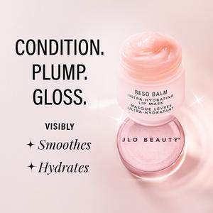 JLO BEAUTY Beso Balm Ultra-Hydrating Lip Mask - Selfcare Moisturizer, Intense Plumper, Glossy Finish, Sweet Vanilla Scent for Evening Lip Care, Intense Lip Plumper