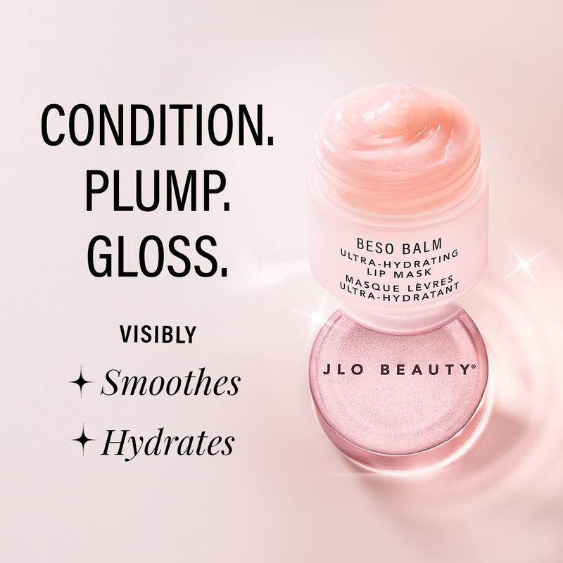 JLO BEAUTY Beso Balm Ultra-Hydrating Lip Mask - Selfcare Moisturizer, Intense Plumper, Glossy Finish, Sweet Vanilla Scent for Evening Lip Care, Intense Lip Plumper from JLo Beauty