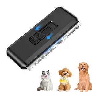 Pet Hair Brush, Retractable Shedding Brush with Dense Teeth, Dog Brushes For Grooming, Cute Grooming Comb for Home, Business Trip, Gentle Pet Comb for Travel metal tiktokshopspringglowup