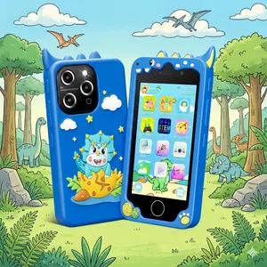 Kids Phone Toy for Parents, 4.0" Touchscreen, Online Viewing, Triple Camera, Learning Games, Music Player, Travel/Birthday Gift Ages 3-9