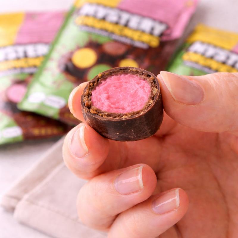 Crunchers Chocolate Hard Candy Bites- Solid Milk Chocolate with Crunchy Texture 2.1 oz Heat Sensitive No Ice Pack Included Bonbon Snack