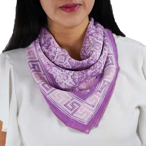 Hand Dyed Batik Bandana, 100% Soft Cotton, Lavender Love, Purple