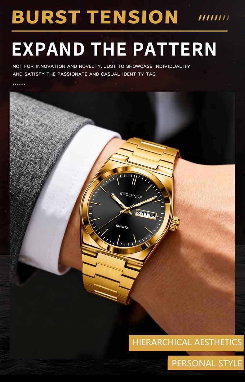 【dealsforyoudays 6-Piece】 Jumpstart sale Men's Watch Elegant Gift Box: A must-have trendy accessory for parties and gatherings, showcasing unique taste; also a high-quality business gift for boyfriends Men's Luxury Quartz Watch Set