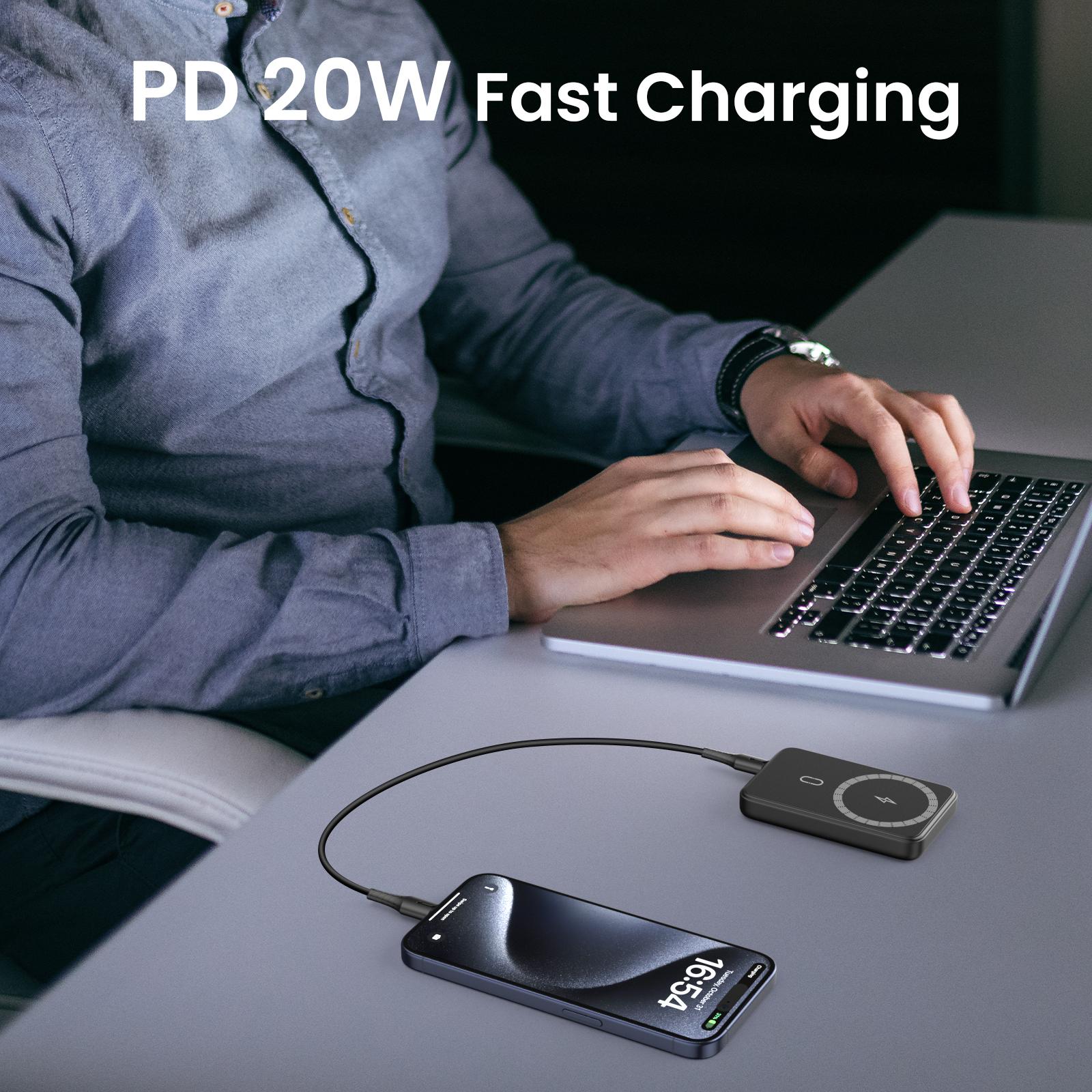 Magnetic Power Bank, 10000mAh Wireless Portable Charger with LED Display, 20W PD Fast Charging, Battery Pack with USB C Output/Input, Power Bank for iPhone16/15/14/13/12 Series and more Magnetic Power Bank, 10000mAh Wireless Portable Charger with LED Display, 20W PD Fast Charging, Battery Pack with USB C Output/Input, Power Bank for iPhone16/15/14/13/12 Series and more