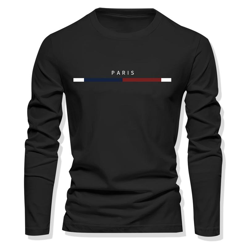 3pcs Long Sleeve T-Shirt Sweatshirt Fitness Training Quick-Dry Clothing Comfortable Breathable Daily Casual Wear Fashion Homewear Outdoor Recreation Long Sleeve Top, Menswear Streetwear Bestie Winter Outfits Men
