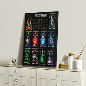Display Wallboard for Speed Champions Ultimate  Collector's Pack (Car Not Included) Wall Mount for 66802 Collectible Model Car Kit, Space-Saving, Creative Home Decor