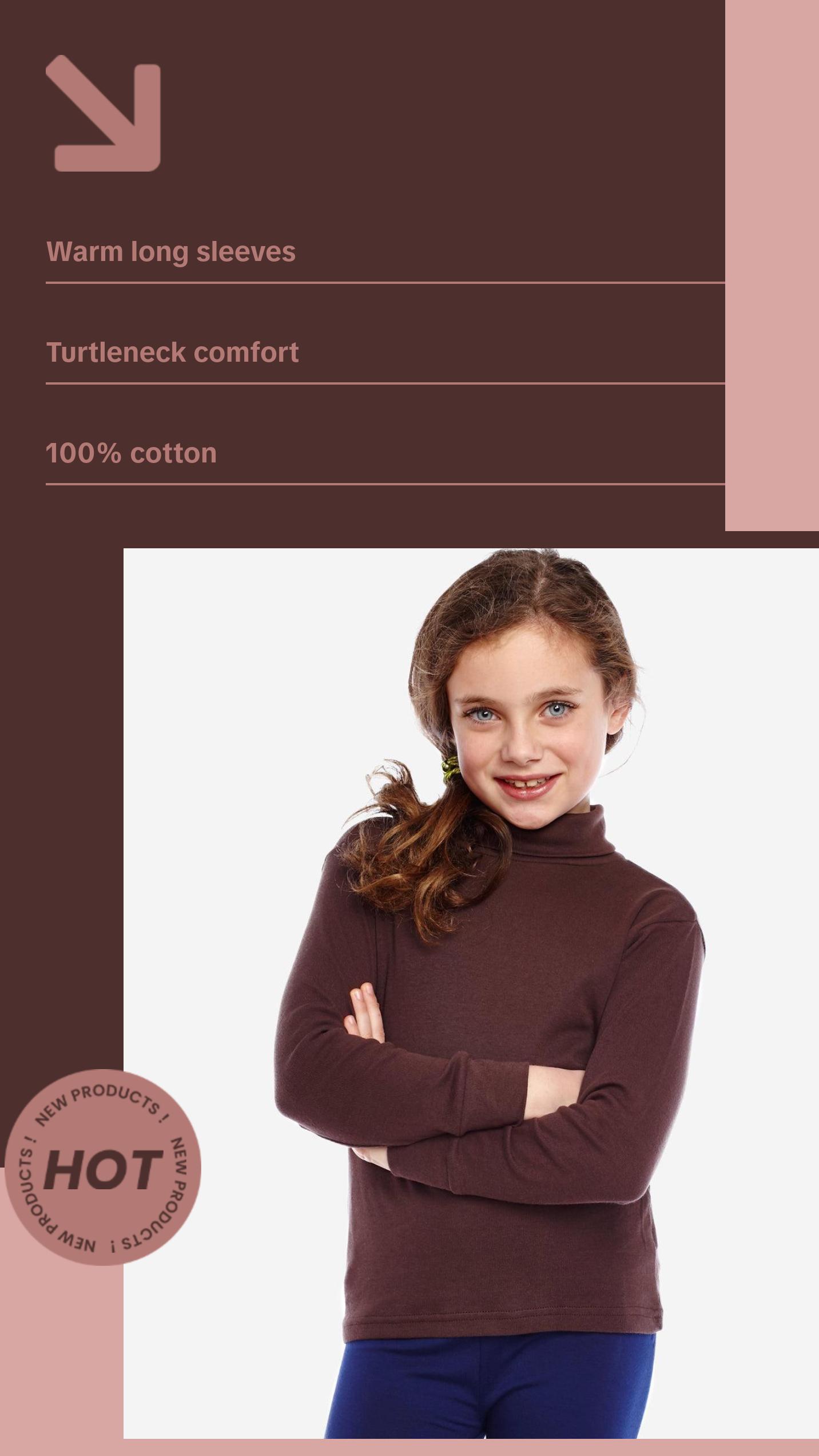 Cotton Neutral Turtleneck Shirts