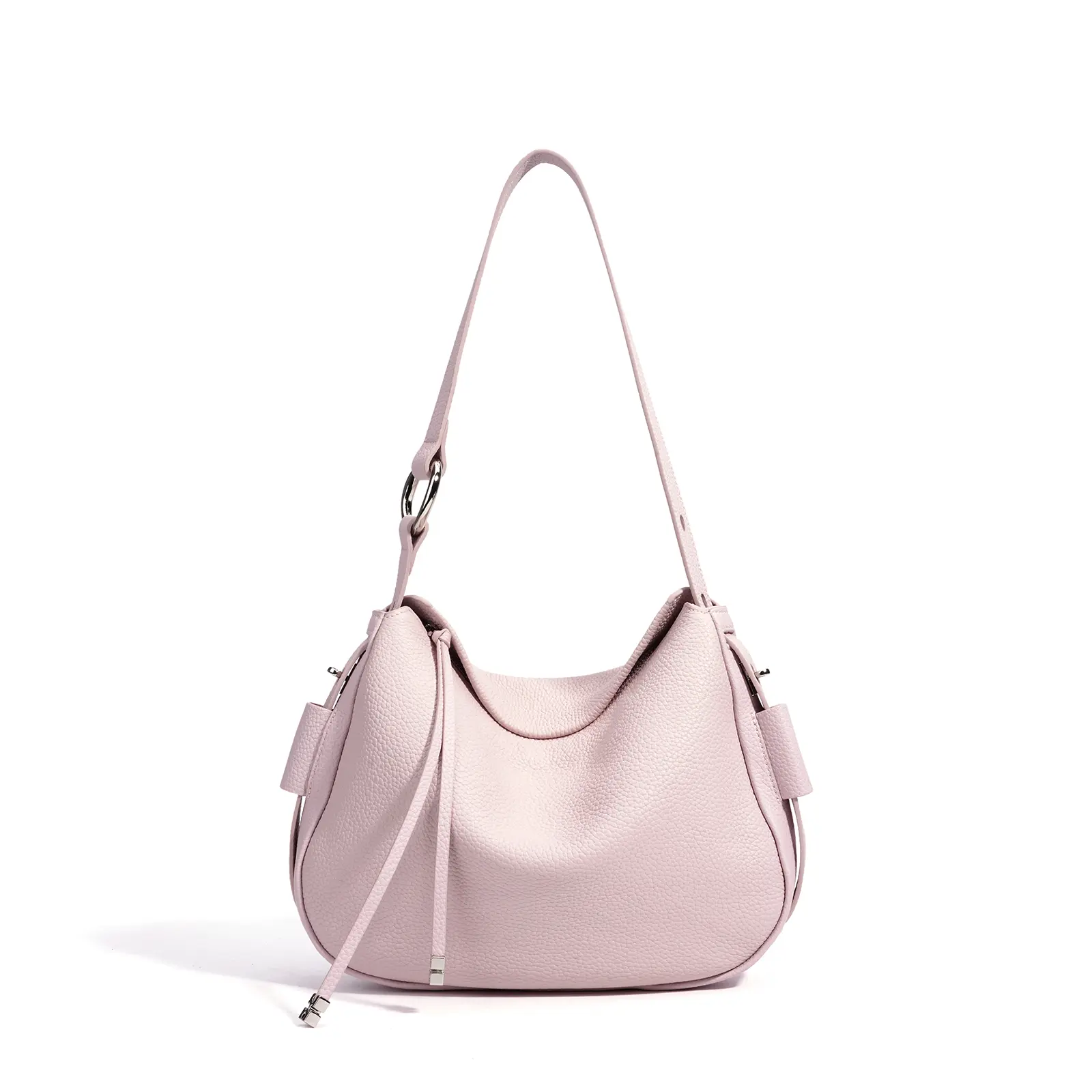 SADI bag women's 2026 new high-end leather crescent bag commuter niche oblique span shoulder armpit bag summerwins