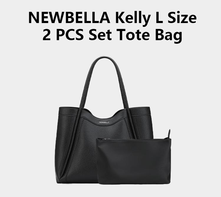 NEWBELLA Kelly L Size 2 PCS Set Tote Bag - Work Daily PU Material,elegant stylish purse for women, dealsforyoudays,FallFreshness