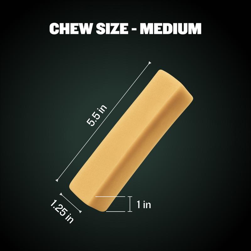 Bully Max Power Chews, Long-Lasting Dog Treats 75% Protein, Cleans Teeth, Freshens Breath, Natural Dog Chew