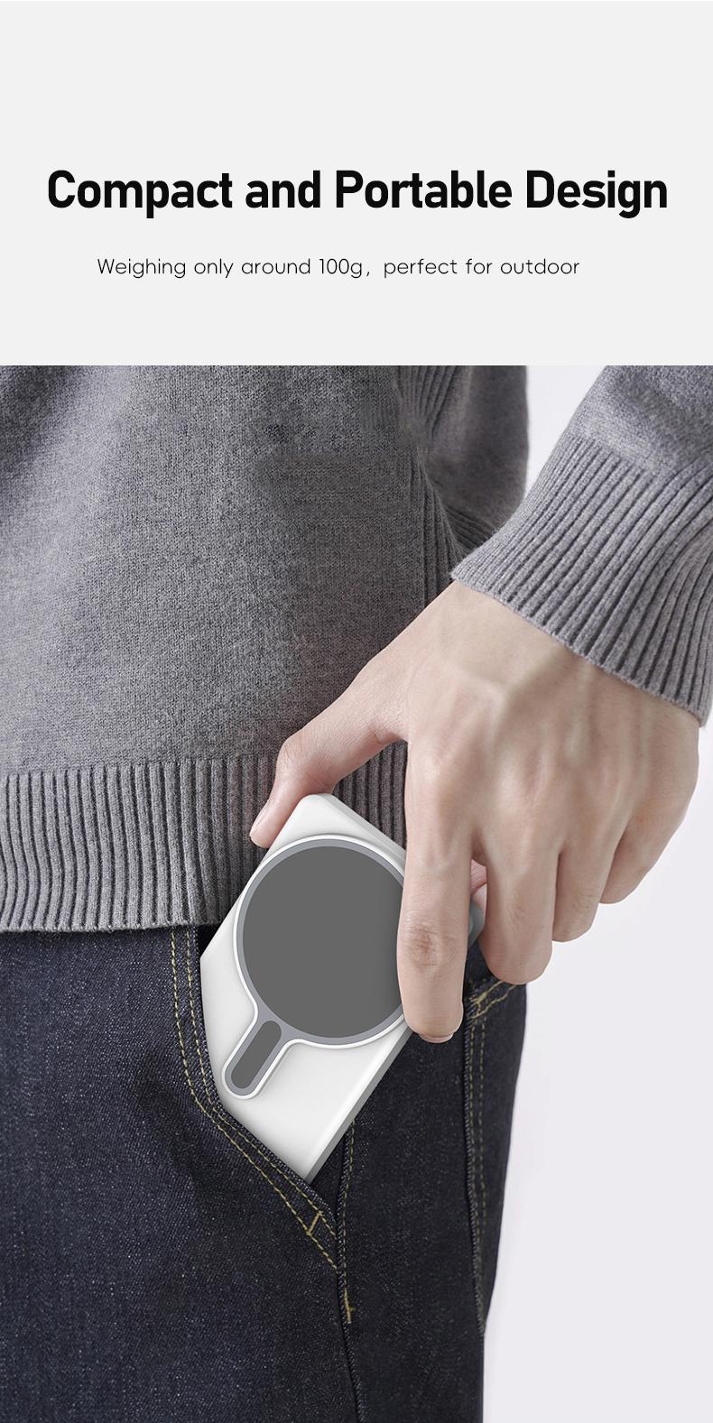 Meevo Magnetic Phone Vlog Monitor – 1080P Wireless Selfie Screen, Use Rear Camera for Live Streaming & TikTok (4K 30fps Wired, iPhone/Android Compatible)