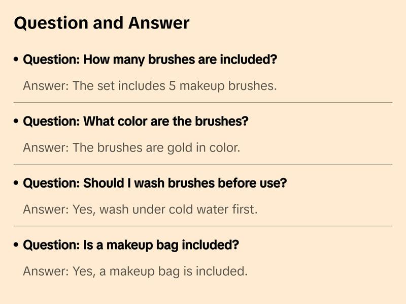 5Pcs Nezuko Makeup Brush Set