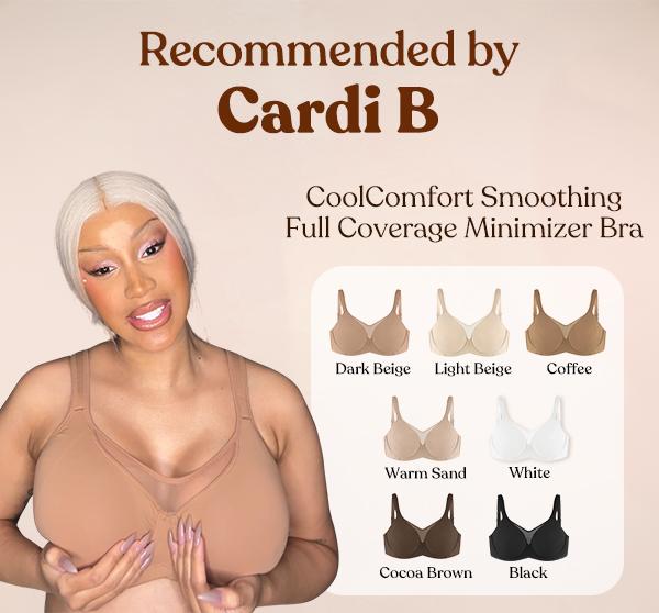 HSIA Cardi Comfort Plus Size Unlined Non-Padded Underwire Smoothing Wide Strap Full Coverage Minimizer T-shirt Bra SpringStatements