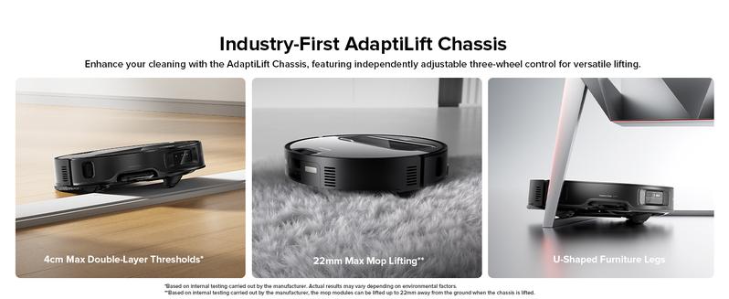 Roborock Saros Z70 Robot Vacuum and Mop, OmniGrip Arm, AI-Powered, 22,000Pa Suction, 3.14’’ Ultra Slim, FlexiArm Riser Technology, AdaptiLift Chassis, Obstacle Avoidance, Auto Mop Washing & Drying
