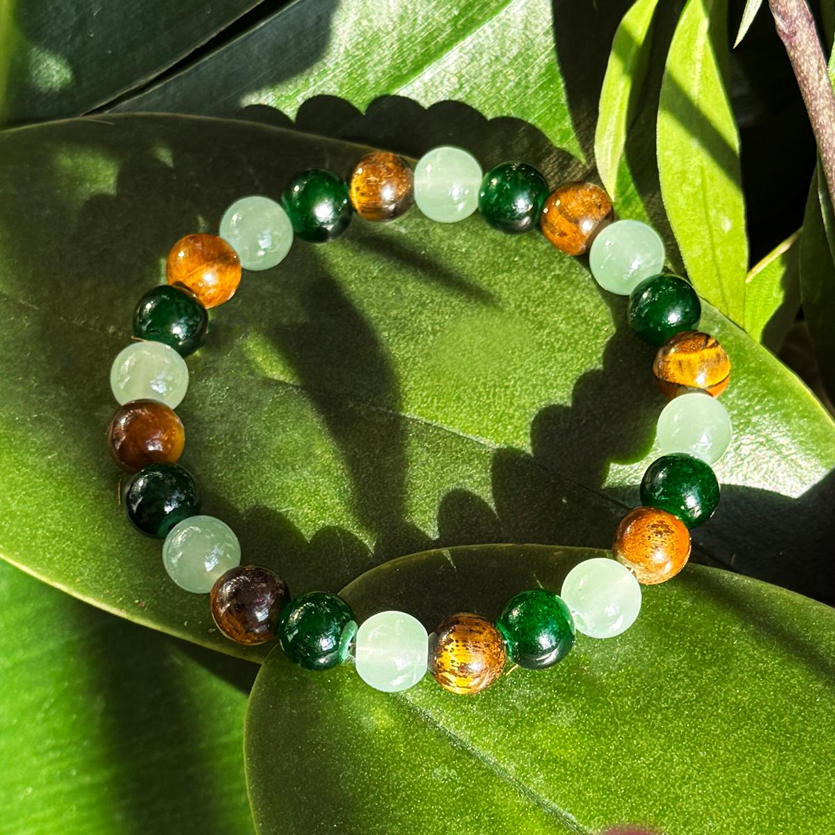 Money Bracelet With Green Aventurine Stone Tiger Eye Stone - Lucky Bracelet - Attracting Wealth, Abundance, And Prosperity SpringStatements