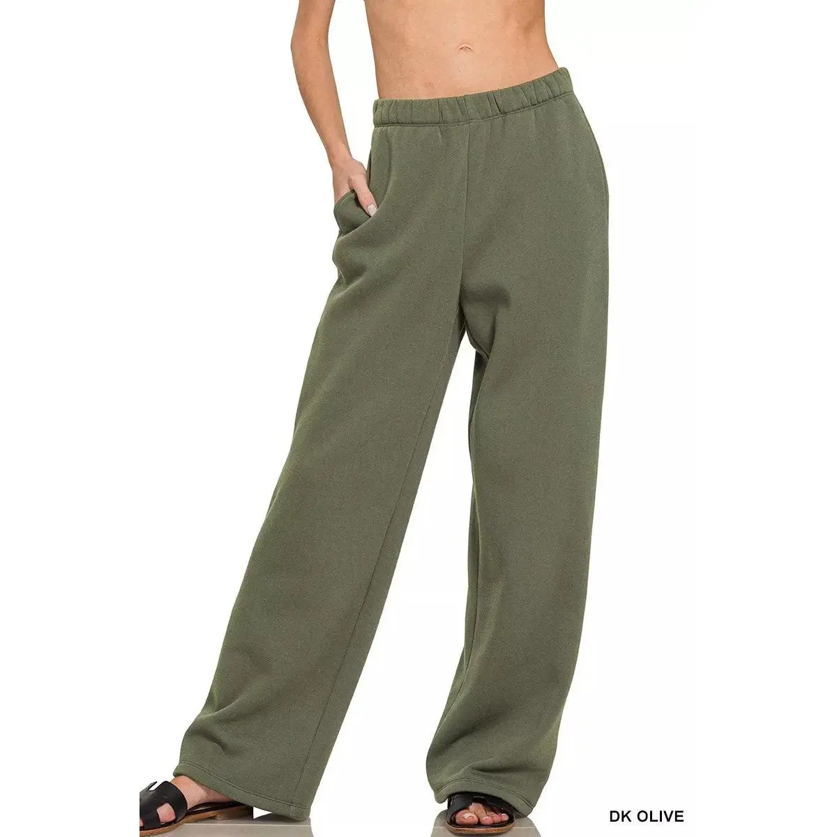 Zenana Fleece Sweatpant with Pockets