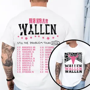 Pink The Problem Tour Vintage 2 sides Cotton Shirt, Cute Tour 2026 Front and Back Tee, Still The Problem Tour Concert Tee, 2-sized T-shirt Country Music, Trendy Oversized Crewneck Shirt, Gift for Fan, Country Music Gift