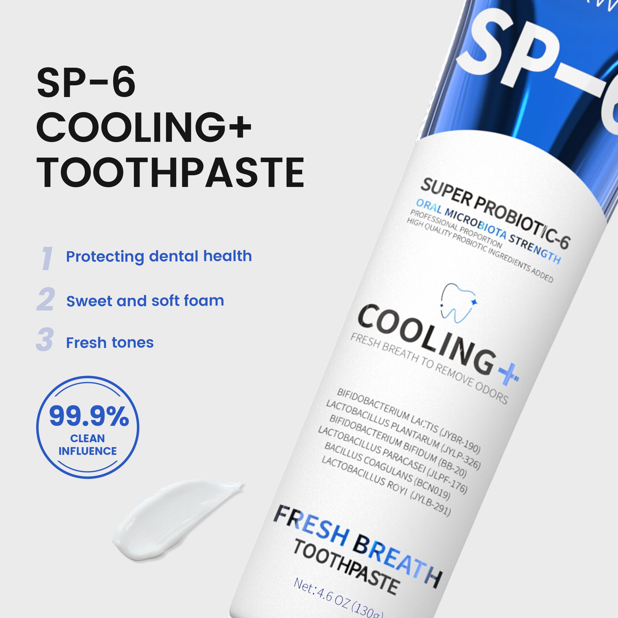 MSDRWIKEY SP-6 Toothpaste Set | Probiotic Formula for Enamel Repair & Long-Lasting Fresh Breath