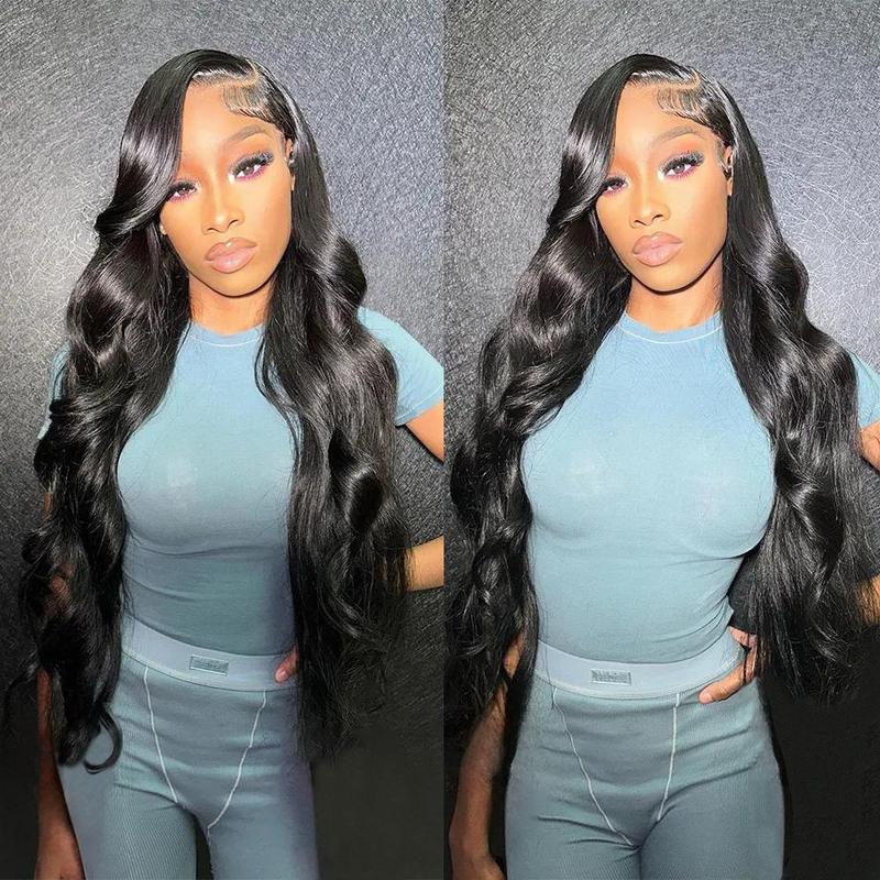 [Hot] TikTokShopBlackFriday Bling Hair Body Wave 13x4 Transparent Lace Front Wigs Human Hair 180% Density 13x6 Transparent Lace Frontal Wigs Brazilian Natural Color For Black Women #NovaTopFinds
