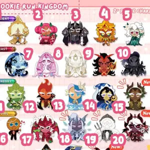 New Cookies Added! Cookie Run Kingdom Acrylic keychain