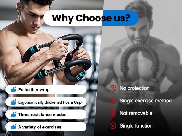 Relife Sports Twister Arm Trainer for Men - Compact Spring Resistance Chest & Shoulder Training Equipment, Adjustable & Portable Home Fitness Equipment