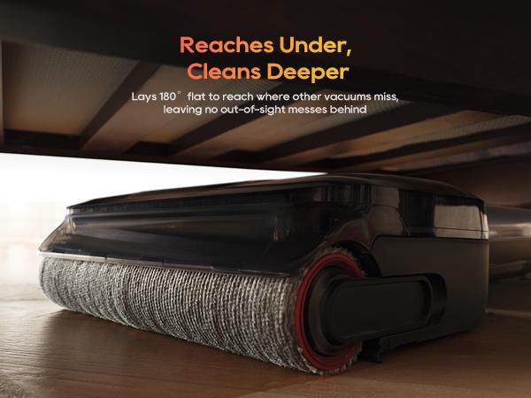 DREAME Aero Pro Elite/ Aero Vacuum Mop, ALL-in-ONE cordless cleaner for wet messes & dry messes, 0 hair residue, 5mins quiet flash self-clean, 185℉ self-dry, 60min runtime, for family, for all flooor types