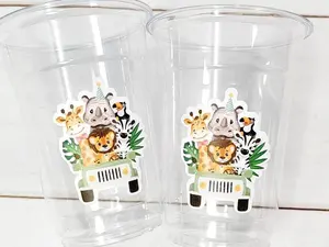 SAFARI PARTY CUPS  - Safari Birthday Cups Safari Birthday Safari Party Safari Decorations Safari Baby Shower Safari Favors Jungle Party Cups