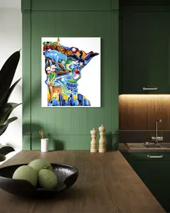 Paint by number - Minnesota Diy Decorative Painting Canvas Art Brush Tip Acrylic