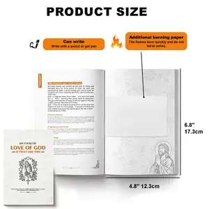 Burning Notebook: Love of God is Truly Like This - Christian Devotional Journal with Quick-Burn Paper for Spiritual Reflection