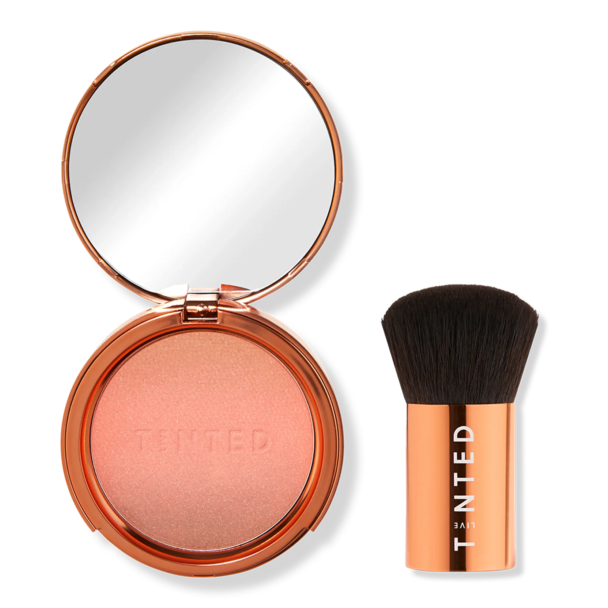 Live Tinted Hue Beam Bronzer + Kabuki Brush (Glow + Brush Value Set)