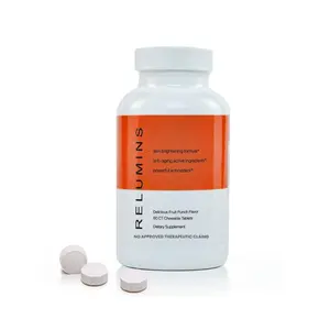 Relumins Gluta 500 Chewable Tablets with Glutathione, Hyaluronic Acid, Vitamin C, Biotin & Collagen – Supports Skin Tone & Glow – Fruit Punch Flavor – Made in USA – 60 Tablets