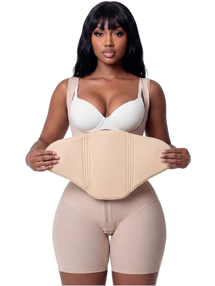 SNATCHED BODY Full-Wrap Abdominal Board | 360° Waist Smoothing Support | Firm Front + Soft Foam Wings | Hypoallergenic Faja Accessory | Even Pressure | Flat Tummy | Body Contouring Board