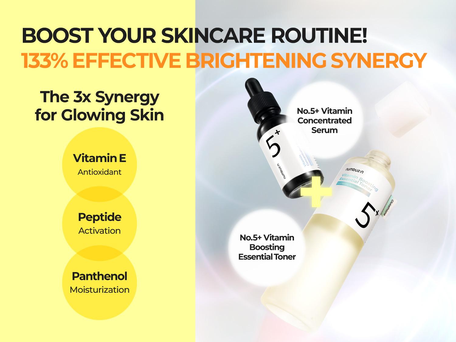 [numbuzin official shop] No.5 Toner | Vitamin Boosting Essential Toner | Improves Hyperpigmentation and Uneven Skin Tone | 6.76 fl. oz.