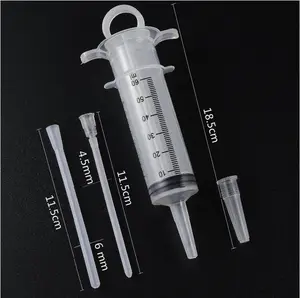 60ml Feeding Syringe Liquid Feeder For Birds, Pigeons, Cats and Dogs