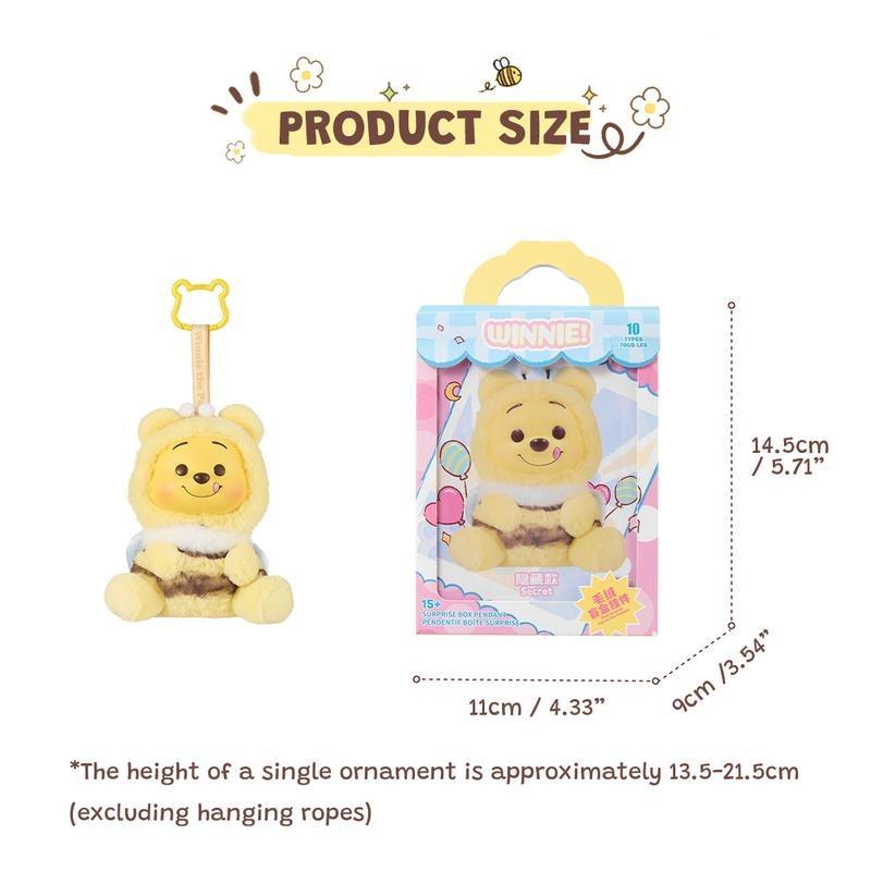 [Holiday Cute Gift]Winnie the Pooh Blind Box Pendant – Adorable Holiday Charm for Backpack Crossbody Bag Handle Bag,Perfect Gift for Fans Winnie