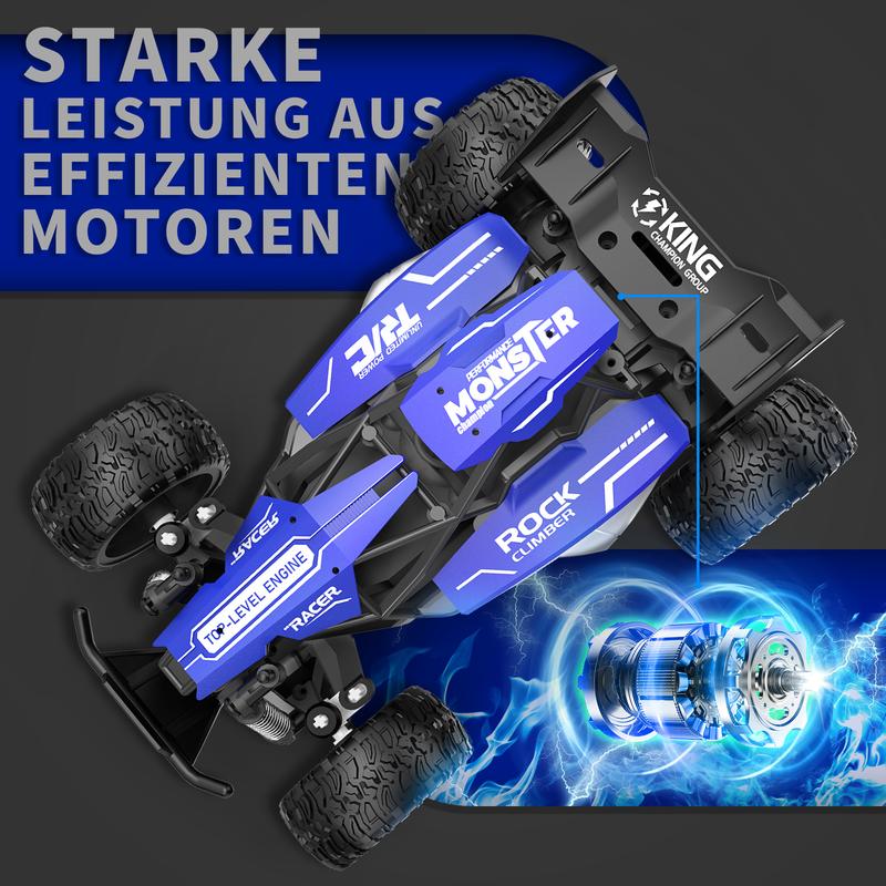 CAROX Remote Control Car - 2.4GHz High Speed Off-Road 20KM/H RC Drift Cars Toys, 1:16 Monster RC Truck Off Road with Rechargeable Battery Gifts for Adults Boys 8-12 RC Car，ldeal Gift for Boys 6+，for Christmas and New Year