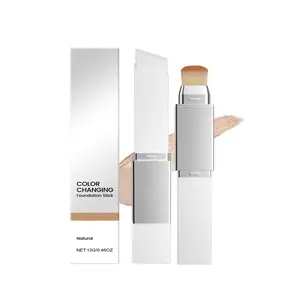 AMZ This Two-In-One Color-Changing Foundation Stick Features A Natural Color, A Light Texture, A Matte Finish, And A Clear And Transparent Finish. It Is Suitable For Daily Makeup Use（ Natural ） Concealer Cosmetic Smooth