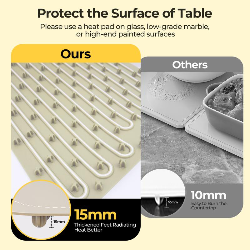 Kismile Food Warming Mat Fast Full-Surface Electric Tray with Adjustable Temp Smart Safety Protection Portable Rollable Versatile Warmer for Parties Kitchen Appliances